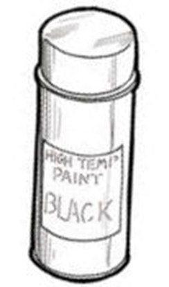 Picture of A5240 ~ Black Spray Paint Heat Resistant