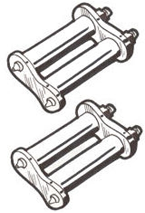 Picture of A5715R ~ Rear Modern Spring Shackles Pair