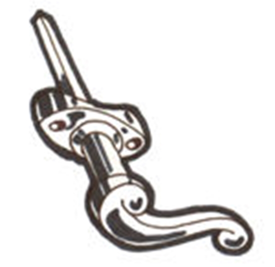 Picture of A61205C ~ Outside Door Handle Scroll Right 1928-29