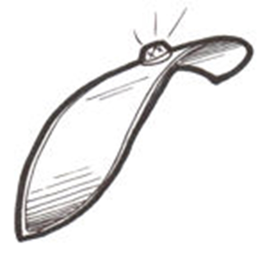 Picture of A13004J ~ Headlight Visor with Blue Jewel Pair