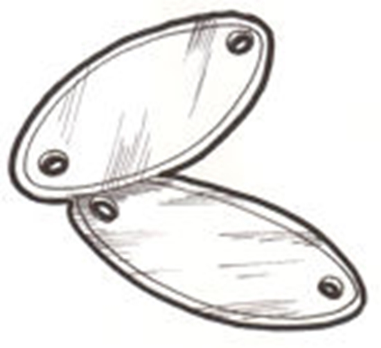 Picture of A113111B ~ Head Light Bar Rubber PadS 1930-31