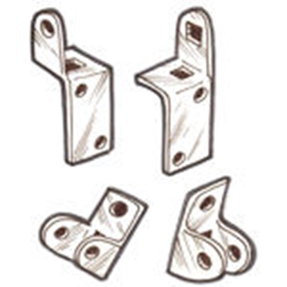 Picture of A961AB ~ Tailgate Hinges Set 1926-31
