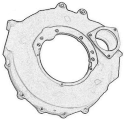Picture of A6395X ~ Flywheel Housing, made from cast of ductile iron