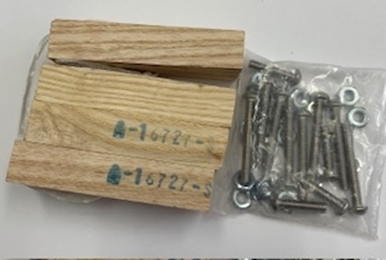 Picture of A16727 ~ Hood Shelf Blocks & Hardware Set 